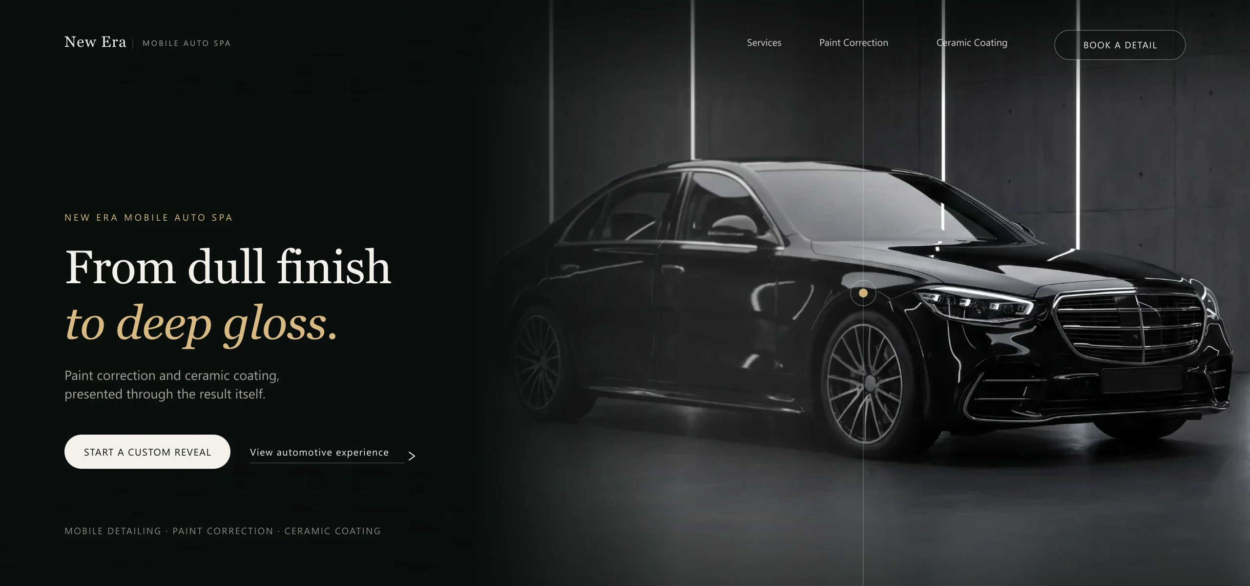 RevealCraft concept direction for New Era Mobile Auto Spa